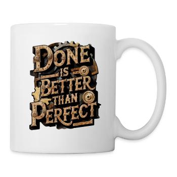 Doing is better than perfect - positive - Mug - white - Right