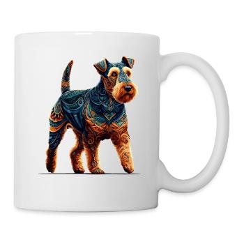 Mandala Art Lakeland Terrier Terriers Lakie - Mug - white - Right