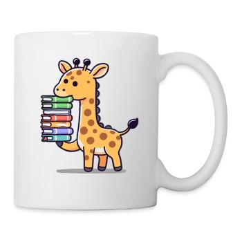 Reading Books Giraffe Book Book Lover - Mug - white - Right