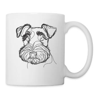 Line Art Lakeland Terrier Terriers Lakie - Mug - white - Right