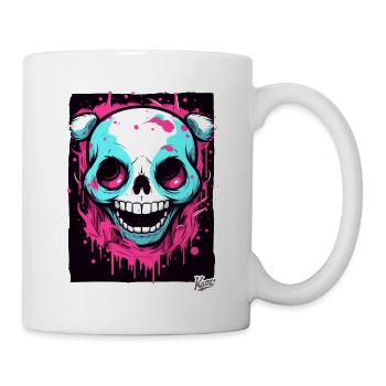 Fluffy, Happy, Scary Animal Skull - Mug - white - Right
