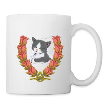 Cat Cats Kitten Sleeping Child - Mug - white - Right