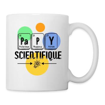 Papy scientifique - Mug blanc - blanc - Droite