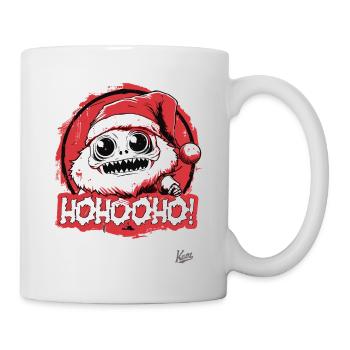 HoHoHo! Cartoon Monster Santa Claus - Mug - white - Right