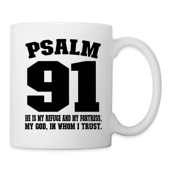 Psaume 91 - Église Dieu Catholique Évangélique - Mug blanc - blanc - Droite