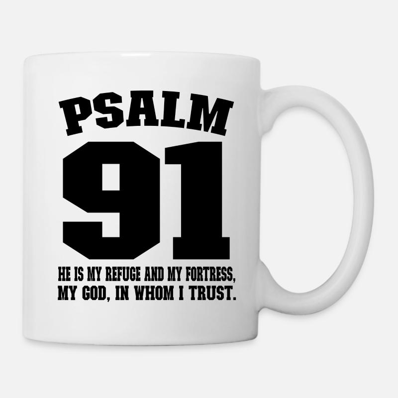 Psaume 91 - Église Dieu Catholique Évangélique - Mug blanc - blanc