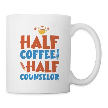 Half Coffee Half Counselor 4 - Mug - white - Right