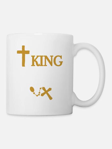 Jésus-Christ Il est Roi - Mug blanc - blanc