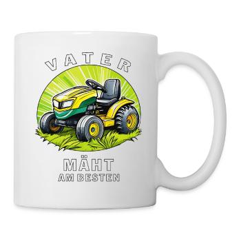TONDEUSE À GAZON FATHER TOND LE MIEUX - Mug blanc - blanc - Droite