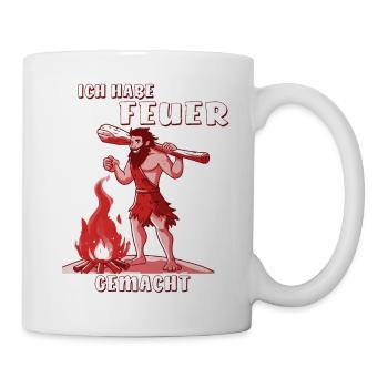 NEANDERTHAL I MADE A FIRE - Mug - white - Right