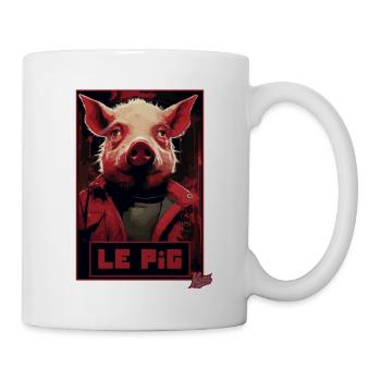 Fake Movie Poster of Le Pig: Wenn Schweine fliegen - Tasse - Weiß - Rechts