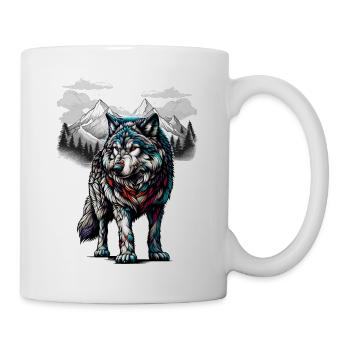 Loups, Loup, Nature, Nature, Sauvage, Animaux Sauvages, Animaux De Meute - Mug blanc - blanc - Droite