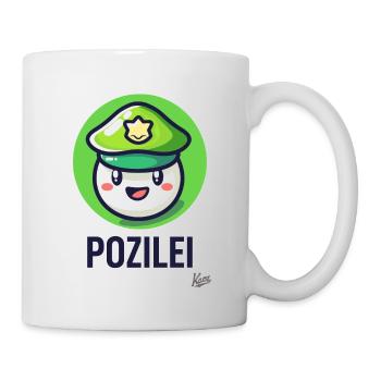 drôle de petite balle mignonne mignonne, Pozilei - Mug blanc - blanc - Droite
