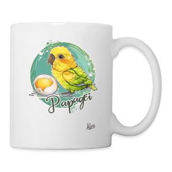 Parrot Egg: Parrot and Egg - Mug - white - Right