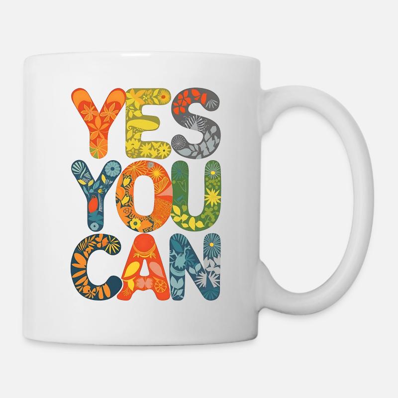 Si, tu peux - Mug blanc - blanc