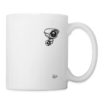 Cartoon of a small security camera - Mug - white - Right