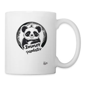 Funny Positive Panda: Always Stay Pandative - Mug - white - Right