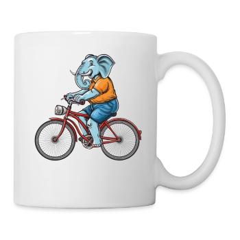 BICYCLE ELEPHANT - Mug - white - Right