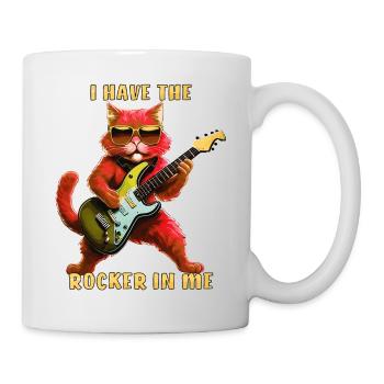 CAT GUITAR I HAVE THE ROCKER IN ME - Mug - white - Right