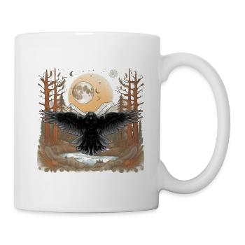Ravens, Crows, Wilderness, Nature, Crow, Raven - Mug - white - Right