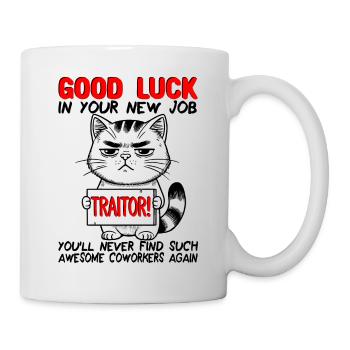 Job Change New Job Farewell Farewell Gift - Mug - white - Right