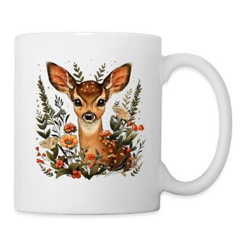 Flowers Deer - Mug - white - Right