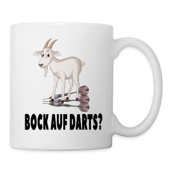 Bock auf Darts? - Dartspieler Darten Darts - Tasse - Weiß - Rechts