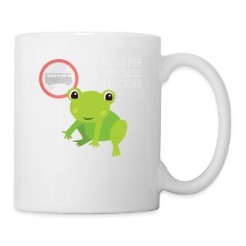 J’attends juste le bus parce que ma voiture s’amuse à crapauder - Mug blanc - blanc - Droite