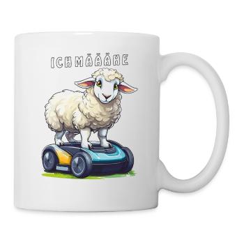ROBOT TONDEUSE À GAZON POUR MOUTONS I MÄÄÄHE - Mug blanc - blanc - Droite