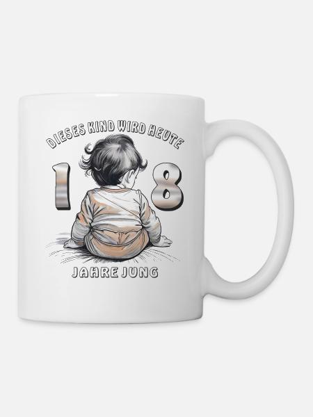 KIND 18. GEBURTSTAG - Tasse - Weiß