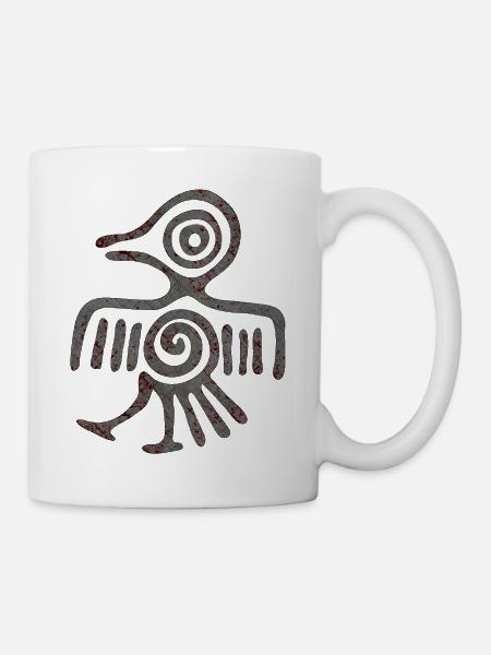 Maya Mexique Aztèque Mexicain Tribar Crâne Indien Inca - Mug blanc - blanc
