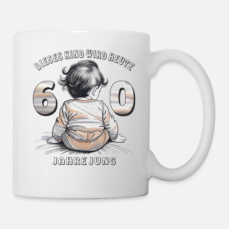 KIND 60. GEBURTSTAG - Tasse - Weiß