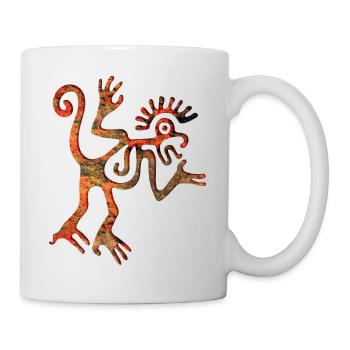 Maya Mexique Aztèque Mexicain Tribar Crâne Indien Inca - Mug blanc - blanc - Droite