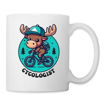 Kykologe Elch Reitfahrrad - Tasse - Weiß - Rechts