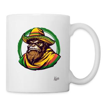 Mexican Sasquatch Bigfoot with Sombrero - Mug - white - Right