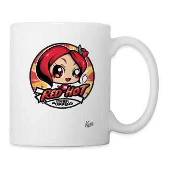 Cartoon-Girl der Red Hot Chibi Poppers - Tasse - Weiß - Rechts
