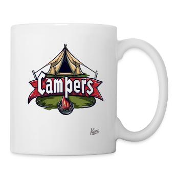 Campfire and Tent: Camper Adventure - Mug - white - Right