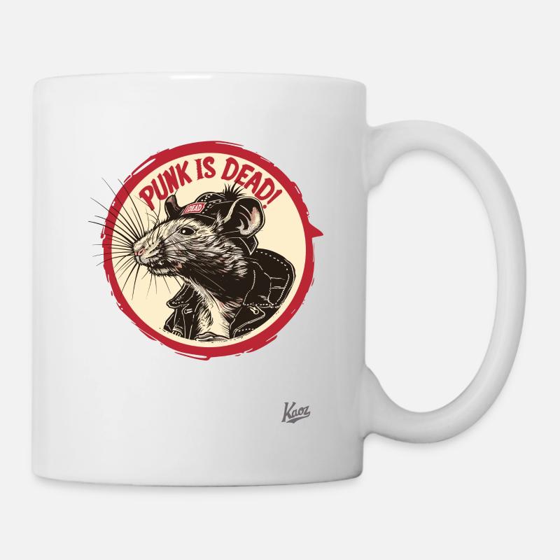 Music Punk Rat : Le punk est mort - Mug blanc - blanc