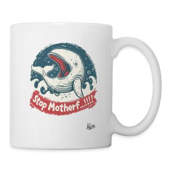 Endangered species: Whale, STOP MOTHER... - Mug - white - Right