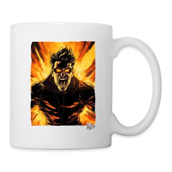 Super Anger Hero: Der heldenhafte Ausbruch - Tasse - Weiß - Rechts