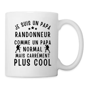 Je Suis Un Papa Randonneur Comme Un Papa Normal - Mug blanc - blanc - Droite