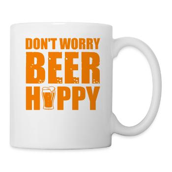 Ne vous inquiétez pasBière Joyeuse drôle Citations de bière - Mug blanc - blanc - Droite
