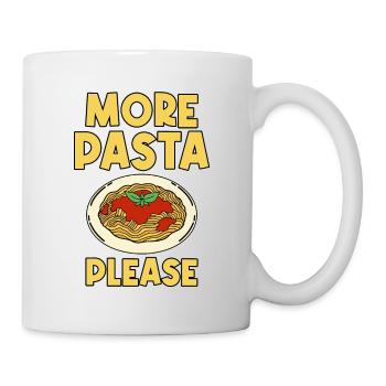 Plus de pâtes s’il vous plaît 2 - Mug blanc - blanc - Droite