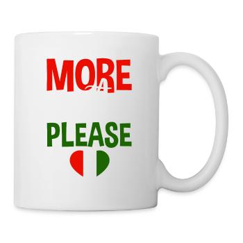 Plus de pâtes s’il vous plaît 4 - Mug blanc - blanc - Droite