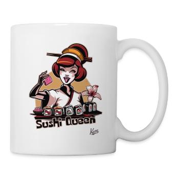 Hobby Geisha: The cheerful sushi queen - Mug - white - Right