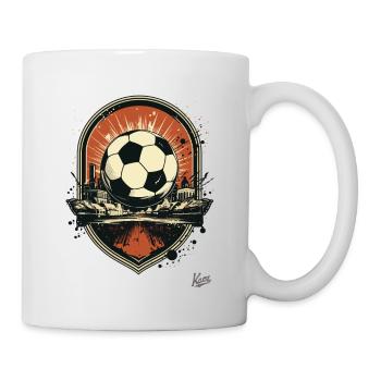 An emblem for football - Mug - white - Right