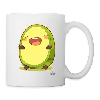 Funny Happy Laughing Avocado - Mug - white - Right