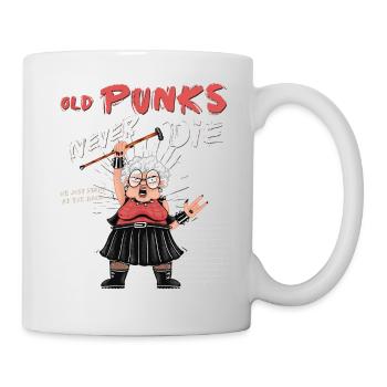 Old Punks Never Die - This Grandma Rocks and - Mug - white - Right
