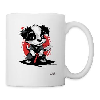 Funny Cute Martial Arts Dog - Mug - white - Right