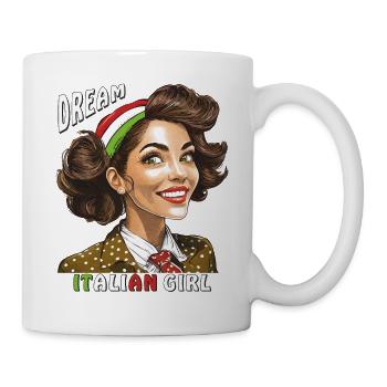 FEMME ITALIE RÊVE FILLE ITALIENNE - Mug blanc - blanc - Droite